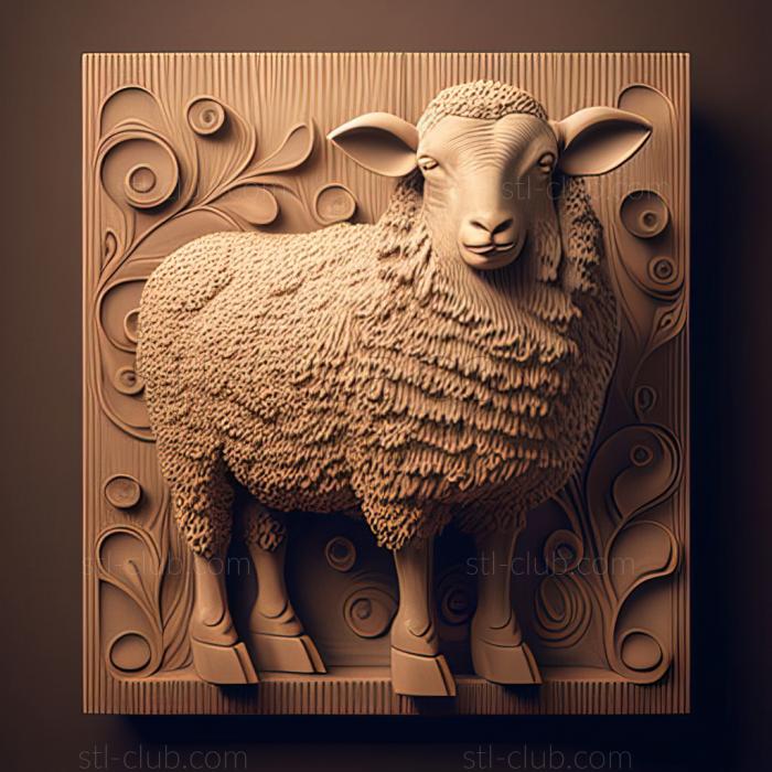 3D model st Dolly sheep famous animal (STL)